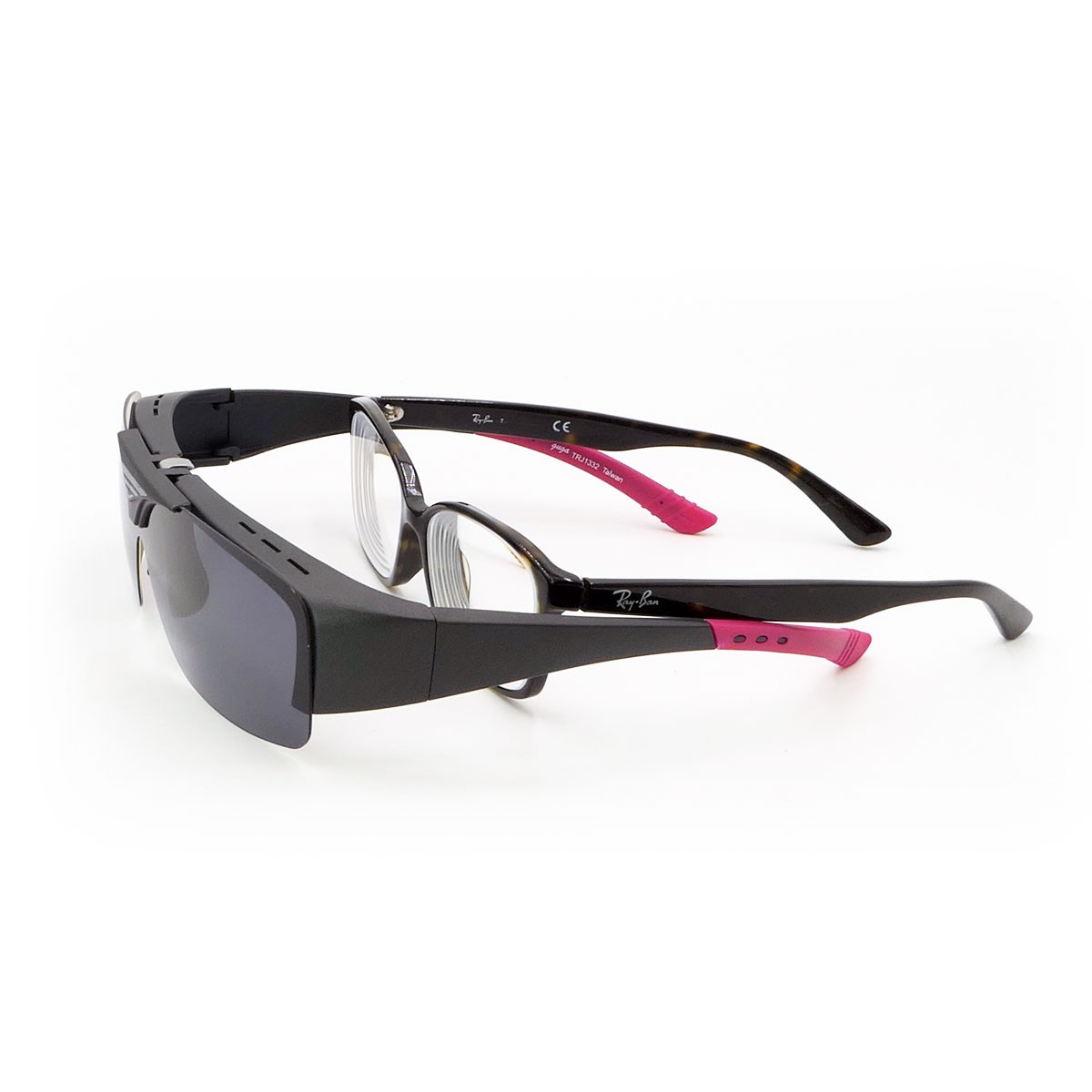 客製化太陽眼鏡, ,鏡片可替換,上掀式偏光套鏡