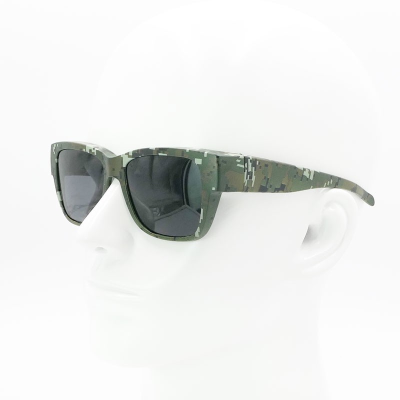 迷彩偏光太陽眼鏡｜台灣廠製，客製化偏光套鏡，戴眼鏡可以直接配戴